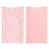 2 Pack, 32"x16" Cozy 2-Pack Changing Pad Cover for Girls Lovely Print Soft Diaper Change Table Sheets, Fit Contoured