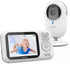 TakTark Baby Monitor with 3.2'' Color LCD Screen, 2 Way Audio, Night Vision, and Room Temperature Display