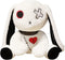 LVQING Rabbit Plush Doll, Crazy Rabbit Plush Toy, Halloween Scary Rabbit Stuffed Animal, White Color, Gift for Fans
