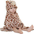 Gneliwm Baby Hooded Blanket Newborn Infant Soft Warm Swaddle Wrap Animal Face Coral Fleece Shower Bath Towel