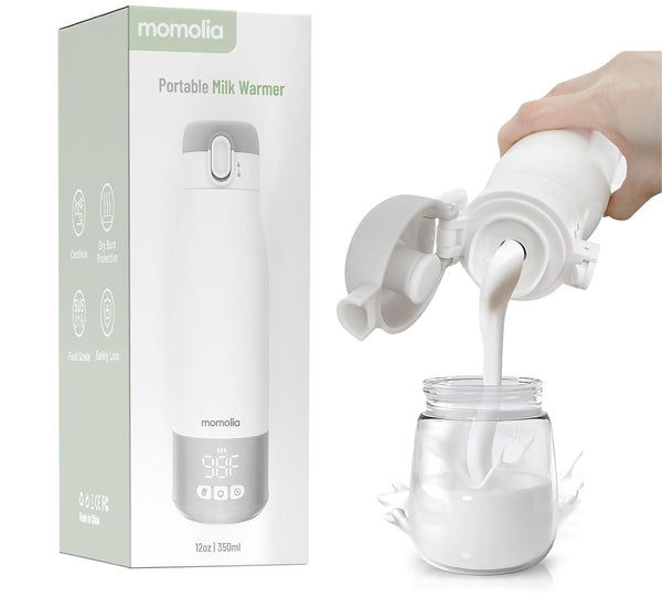 Portable Milk Warmer for Travel, Bottle Warmer for Breastmilk and Formula, Milk