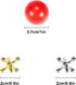 Gejoy 4 Set Vintage Metal Jacks and Ball Toys Kit, Retro Jax Game with 40 Metallic Jacks and 4 Rubber Balls