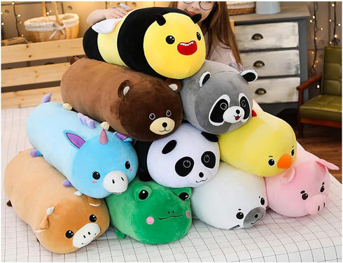 Bee Plush Pillow - Cute Soft Stuffed Animal Toy - 23.6" Hugging Pillow Gifts