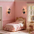 2pcs 1: 12 TOYANDONA Dollhouse LED Wall Sconces Scale Wall Lamp Simulation Miniature Furnitures for DIY Dollhouse