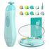 Baby Electric Nail Trimmer with LED Light, 10 Grinding Heads, Safe Electric Nail File for Newborns and Kids.
