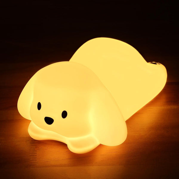 Tremdwoto Dog Night Light for Kids,Cute 7 Colorful Night Light Baby Girl