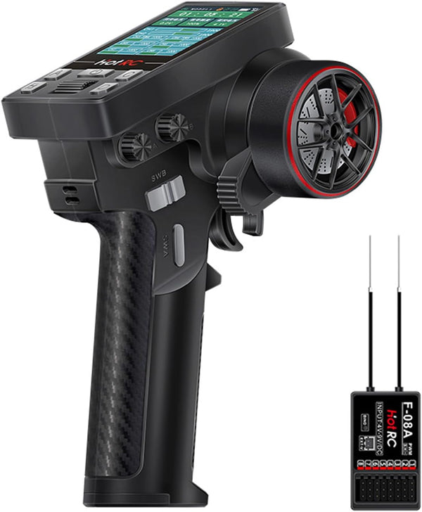 havcybin Hot RC CT-8B 8 Channel Color Screen Remote Control 2.4G 8CH Radio