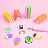 12 Pack Food Erasers, Cute Sushi Desserts, Fun Desk Pet Erasers for Kids, Bulk Long Pencil Erasers, School Supplies