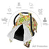 Zhbvncp Funny Guinea Pigs Baby Car Seat Cover & Breastfeeding Nursing Cover - Breathable Stretch Fabric Multi-Use