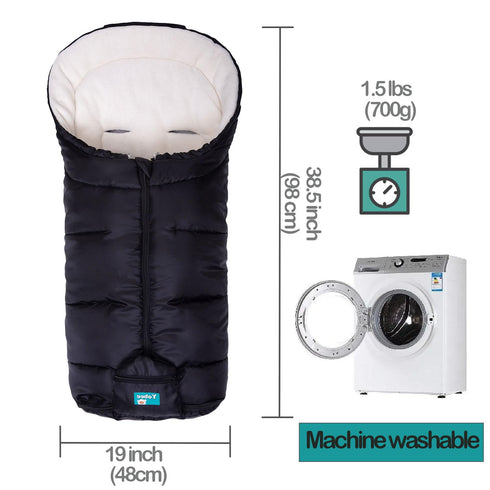 Yobee Weatherproof Toddler Footmuff Universal Sleeping Bag for Stroller, Comfortable Warm Temperature Adjustable Safe