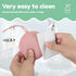 FALESOUL Silicone Pacifier Holder Case, Portable Leakproof Design Baby Pacifier Storage Case, Newborn Baby Silicone