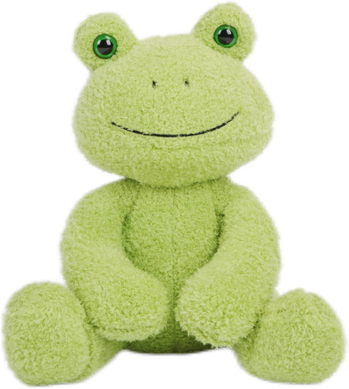 CAZOYEE Green Frog Plush Stuffed Animal, 10" Cute Frog Plushie Doll, Birthday Christmas Gift for Kids
