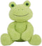 CAZOYEE Green Frog Plush Stuffed Animal, 10" Cute Frog Plushie Doll, Birthday Christmas Gift for Kids