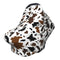 Sozzjile Brown Cow Print Western Baby Stuff Car Seat Covers Multi-Use Car Seat