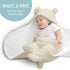 BlueMello Baby Swaddle Blanket, Ultra-Soft Plush Essential for Infants 0-6 Months, Beige Receiving Wrap