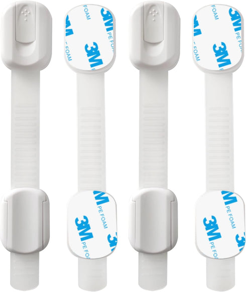 Define Essentials 8-Pack, 3M Child Safety Cabinet Locks, Easy Install with Adhesive, No Screws or Drilling