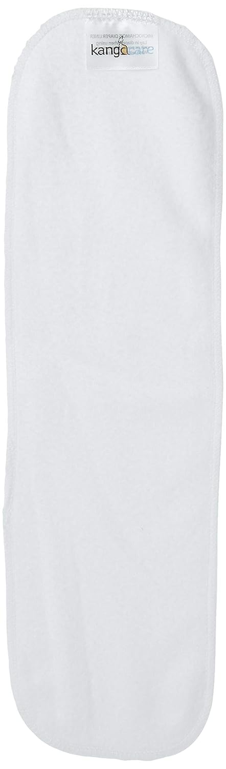 Kanga Care Reusable Microchamois Cloth Diaper Liner, 10 Pack, Use with Baby Creams or Balms