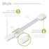 SKYLA HOMES Baby Locks, 8-Pack, Child Safety Cabinet Proofing, Quick and Easy 3M Adhesive Cabinet Drawer Door Latches