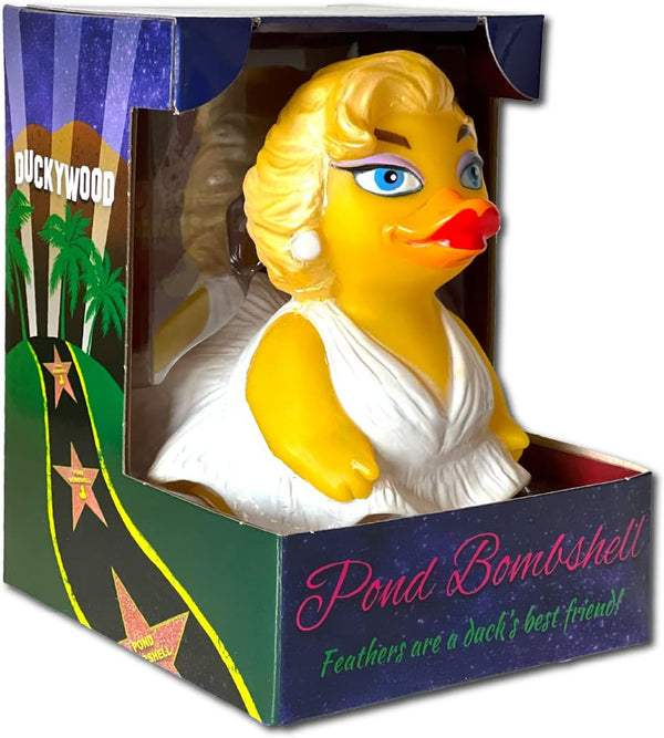 Pond Bombshell Floating Rubber Ducks - Collectible Bath Toy Gift for Kids & Adults