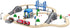 Wooden Train Tracks Accessories, Police Station Compatible with All Railroad Track Collection, Train Toys Expansion