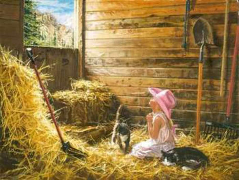 SUNSOUT INC - Dear God It's Me - 500 pc Jigsaw Puzzle by Artist: Carla D'Aguanno - Finished Size 18" x 24" - MPN# 21721