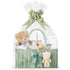LemonRoad Baby Diaper Caddy Organizer Stylish Newborn Essentials Tote Bags with Bear Plush,