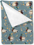 Vintage Duck Hunting Baby Blanket - Soft Swaddle Blanket for Boy Girl, Mallard Ducks Flannel Receiving Blanket
