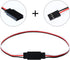 Tecunite 20 Pieces 3-pin Servo Extension Cable, Female to Male RC Servo Connectors, 5 Sizes