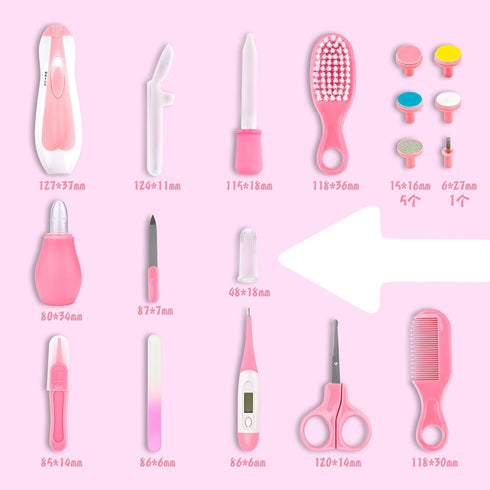 Set 20 1) Baby Grooming Kit, Infant Safety Care with Hair Brush Comb Nail Clipper Nasal Aspirator,Baby Essentials Kit