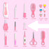 Set 20 1) Baby Grooming Kit, Infant Safety Care with Hair Brush Comb Nail Clipper Nasal Aspirator,Baby Essentials Kit
