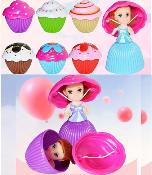 Beautiful Cake Doll Toy Surprise Cupcake Princess Doll Toys for Kids – 6PCS Scented Funny Game Gift