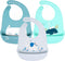 Baby Bibs Silicone Feeding Bibs - 3pcs Adjustable Waterproof Bibs for Feeding