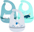 Baby Bibs Silicone Feeding Bibs - 3pcs Adjustable Waterproof Bibs for Feeding