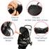 Sun Shade for Strollers (XL Black), Universal Adjustable SPF 30+ Sunshade with See Through Canopy Cover