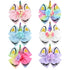 Girls Unicorn Hair Bows with Alligator Clips, Cheer Bows Hair Accessories for Kids, 6 Packs