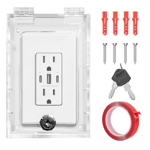 Smart Home Switch Cover, Baby Proof Light Outlet Covers, Child Safety Switch Plate Guard, Fits All Outlet