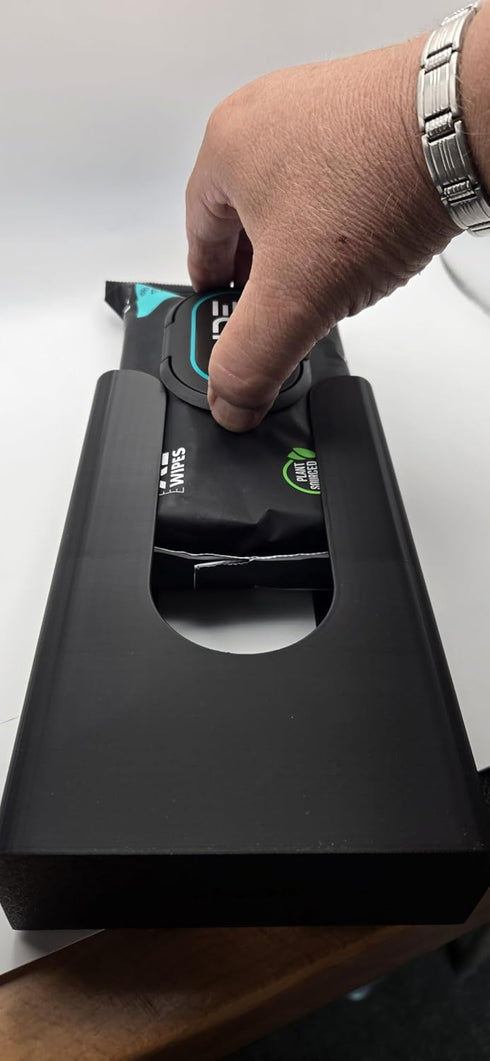 JNut3D Packaging Bathroom Wipes Dispenser - New and Improved Version Holds for Easy Wipe Access. Wall Mountable