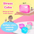 FauKait 4pack 3 Adult(4pcs Stress Cube Squishy Stress Balls for Adults Kids Fidget Toy for Your Best Mellow and Chill