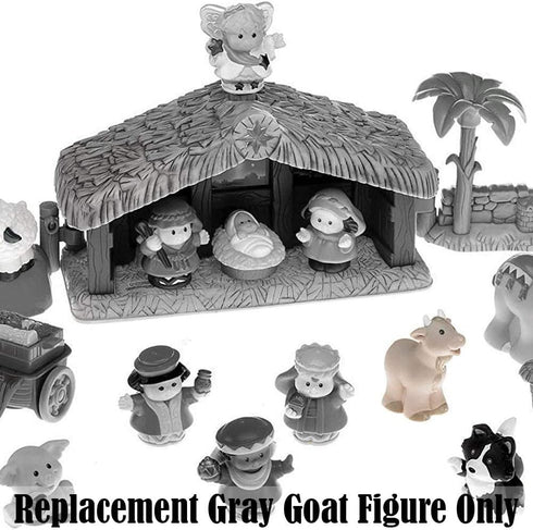 Fisher-Price Little People Manger Scene Replacement Part - N4630 ~ Christmas Story Playset Gray Goat Figure