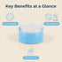 Happyupcity Baby After-Bath Powder Puff Container Jars Empty Refillable Plastic Soft Face Body Powder Box with Sifter