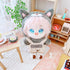 niannyyhouse Dog Suit Dress Up Hoodie Corduroy Overalls Shoes 7.8in(20cm) Plush Doll Stuffed Figures Toys Clothes Accessories (Gray)