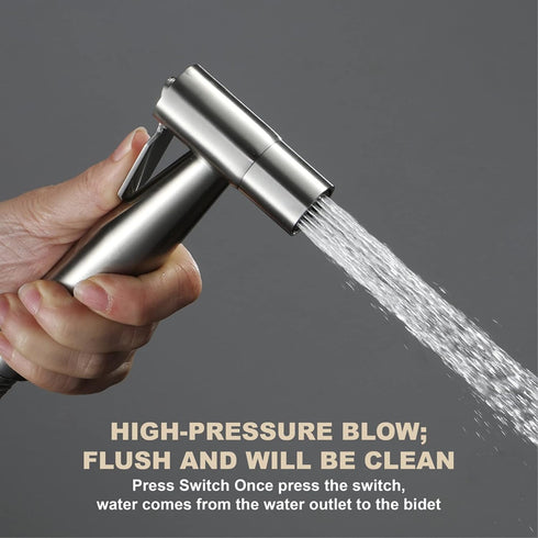 PDOLIGBDN HandheldSprayer for Toilet Brass Baby Cloth Diaper Sprayer Portable Hand Held ToiletSprayer Head withHose