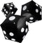 3 Pack Inflatable Dice, Jumbo Giant Inflatable Dice Toy for Indoor Outdoor Board Games, Pool Party Favor (Black, 20