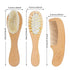 Hainadian Set Set Set (1pcs) Personalized Baby Brush and Comb for Newborn Wooden Baby Brush Personalized Baby Gifts