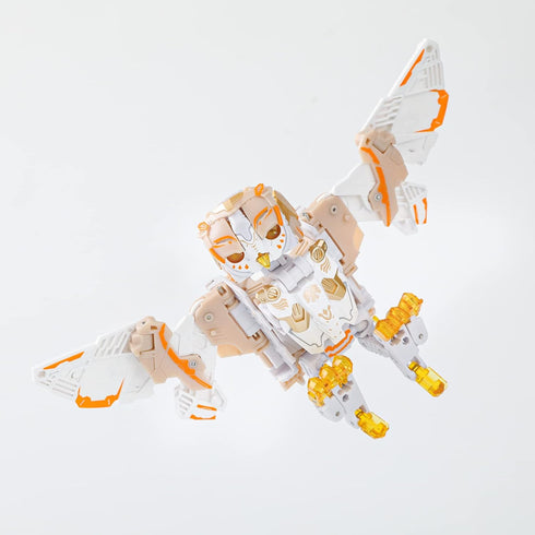 52TOYS BB-41 2/8.86inch 2 1 15 BEASTBOX WHITENOISE Owl Deformation Toys Action Figure, in Collectible Deformation Boy