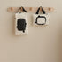 LFRXION Wet Wipe Holder Bag, Embroidered Bear Wet Wipe Pouches, Portable Upgrades Stroller Hanging Bag Cotton Linen