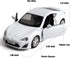 1:36 Diecasting Alloy Car Model - Toyota 86 Toy Car, Pull Back Vehicles for Toddlers Kids Gift (White)