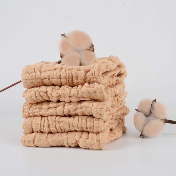 Daxue Baby Muslin Washcloths 100% Natural Unbleached Cotton, Extra Soft Baby Wipes Burp
