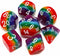 Rainbow DND Dice Set for Dungeon and Dragons D&D RPG - Polyhedral Dice with Bag