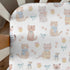 Cstdyfrv 52''x28'' Cute Cats Mouse Baby Boys Girls Crib Sheets Pastel Kittens Paws Bows Bells Toddler Bed Sheets Cats